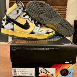 Nike Dunk High 1985 SP “Black Acid Wash” / Sz. 10.5 / VNDS